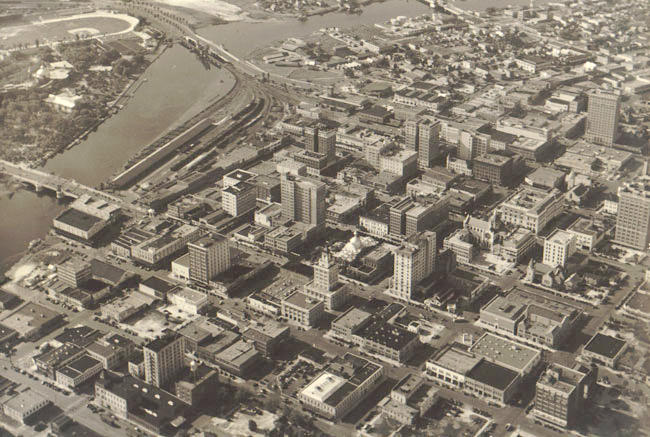 Historic Aerial Photo of Tampa