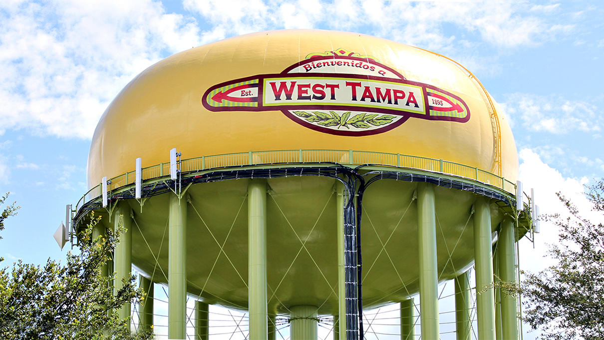 West Tampa Water Tank by the Goetzinger Brothers